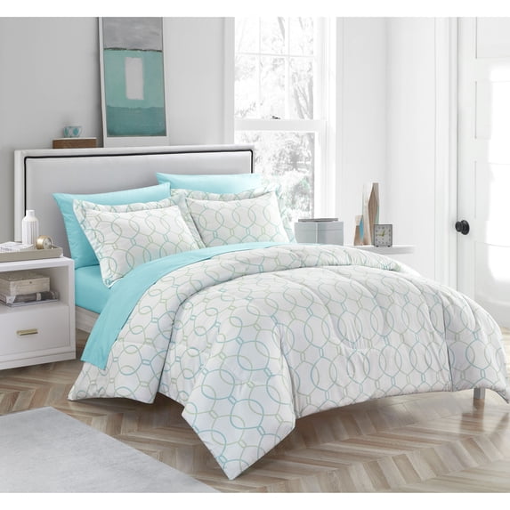 Nanshing Marilla Geometric 7-Piece Bed in a Bag Set