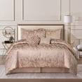thumbnail image 1 of Nanshing Missy 7 Piece Luxury Glam Floral Comforter Set, Blush, Queen, 1 of 10