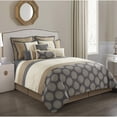 thumbnail image 1 of Nanshing Naomi 10-Piece Mandala Embroidery Comforter Set Grey King, 1 of 5