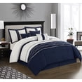 thumbnail image 1 of Nanshing Naval 7 Piece Microfiber Bedding Comforter Set, Cal King, 1 of 5