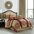 thumbnail image 1 of Nanshing Prince Elegant 7 Piece Medallion Comforter Set Queen, 1 of 8