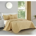 thumbnail image 1 of Nanshing Radeon 4 Piece Pinchtuck Quilt Set Yellow King, 1 of 5