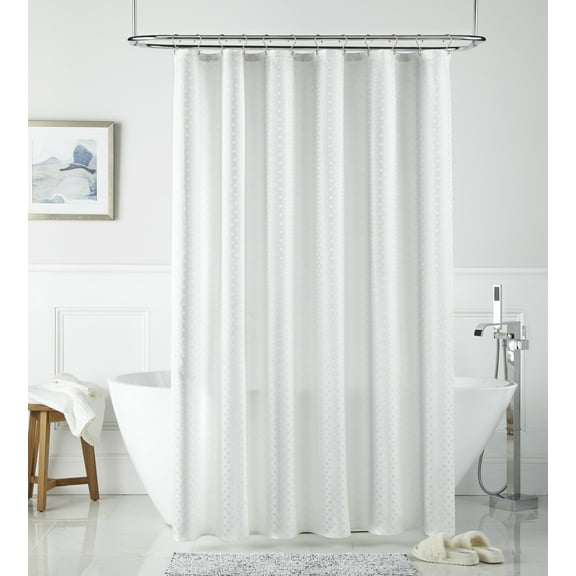 Nanshing Radley Geometric Buttonhole Top Shower Curtain