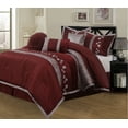 thumbnail image 1 of Nanshing Riley 7-Piece Comforter Set, Wine, King, 1 of 5
