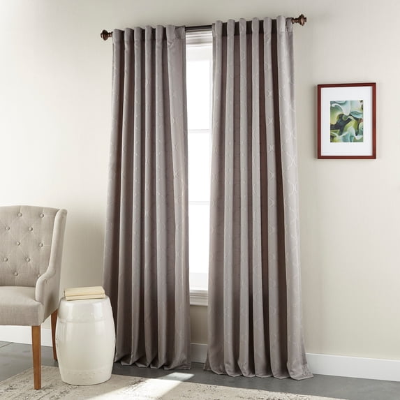 Nanshing Romy Window Panel with Hidden Back Tabs Grey