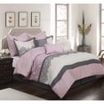 thumbnail image 1 of Nanshing Rosaline 7 Piece Microfiber Comforter Set with Bonus Pillows, Pink, Queen, 1 of 5