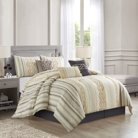 Nanshing Saryana 7 Piece Embroidered Comforter Set California King