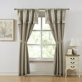 thumbnail image 1 of Nanshing Therese Rod Pocket Light Filtering Traditional Curtain Set, Beige, 42" x 84", 1 of 6