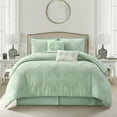thumbnail image 1 of Nanshing Zanna 6 Piece Comforter Set, Sage, King, 1 of 1