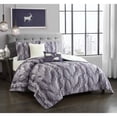 thumbnail image 1 of Nanshing Zevoy 5-Piece Cabin Style Comforter Set, Queen, Purple, 1 of 5