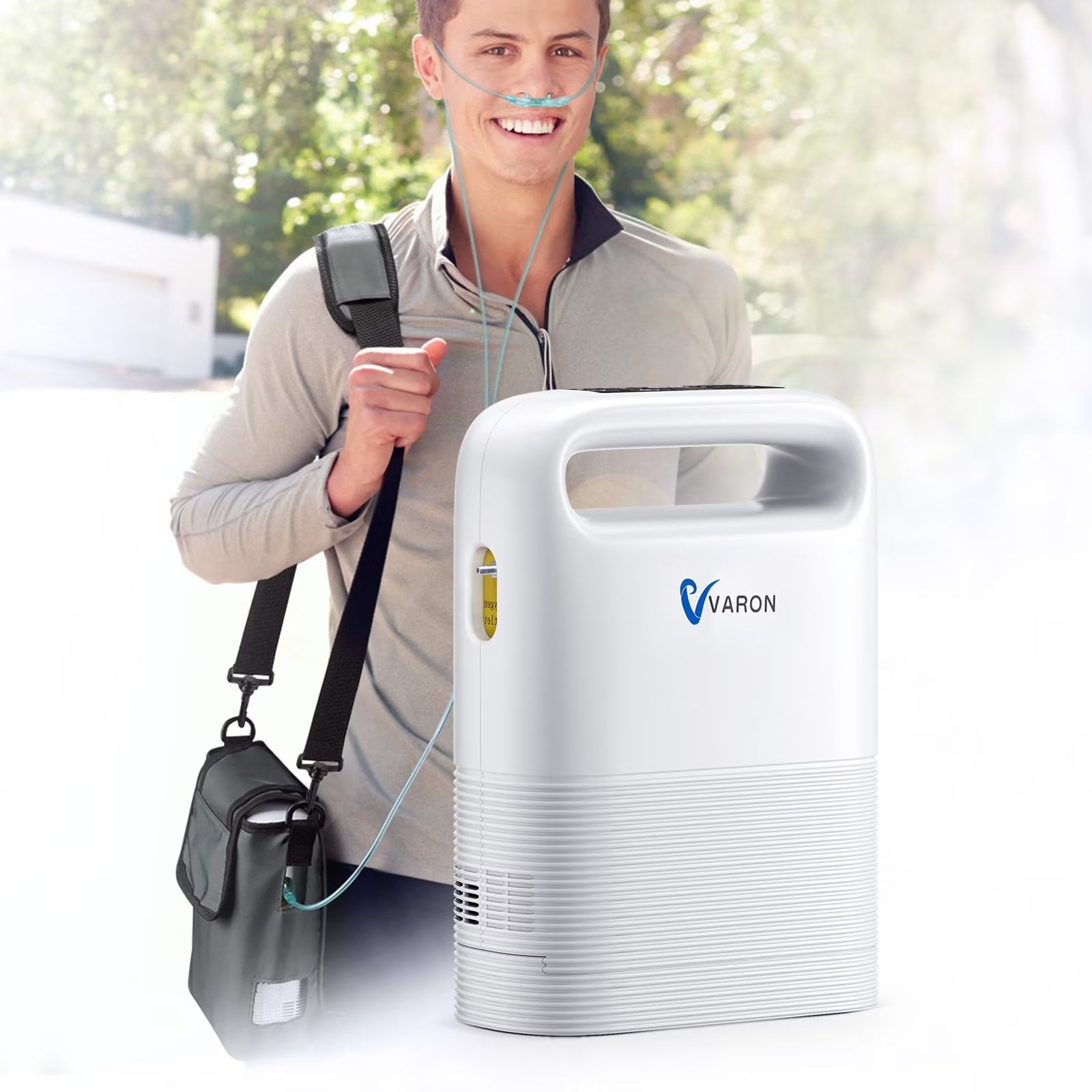 Nantfun Portable Oxygen Machine 15LAdjustable Flow𝟵𝟬𝟵𝟲Breathing