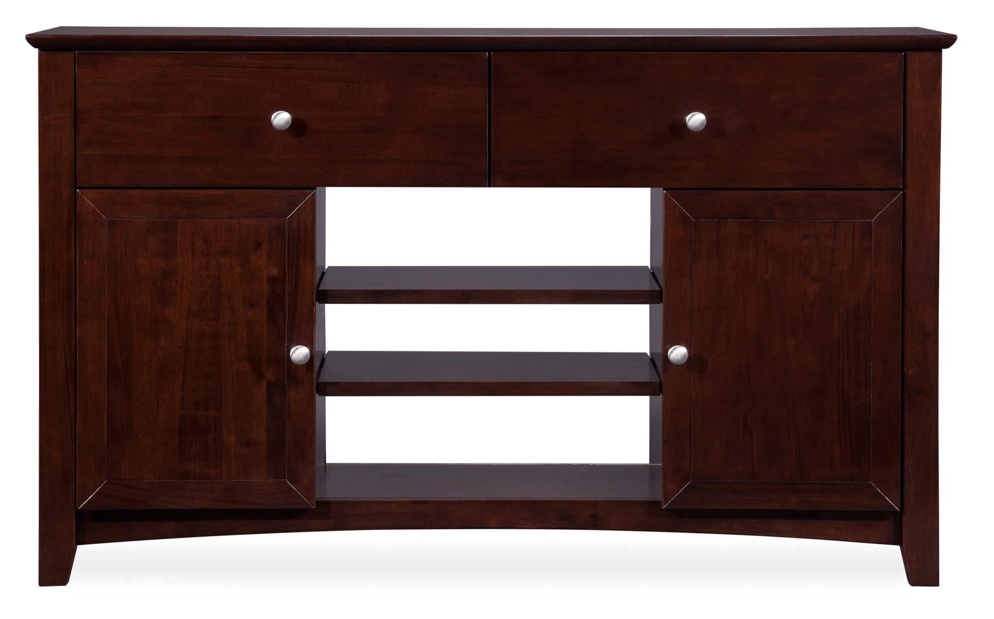 Nantucket 2 Drawer TV Table 30x50 with Adjustable Shelves and Charging ...