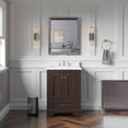 thumbnail image 1 of Nantucket 24" Bathroom Vanity with Chocolate Cabinet and Carrara Marble Top, 1 of 6