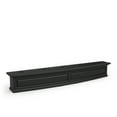 thumbnail image 1 of Mayne Nantucket 72" x 12" x 10" Rectangle Black Self Watering Plastic Window Box Planter, 1 of 13