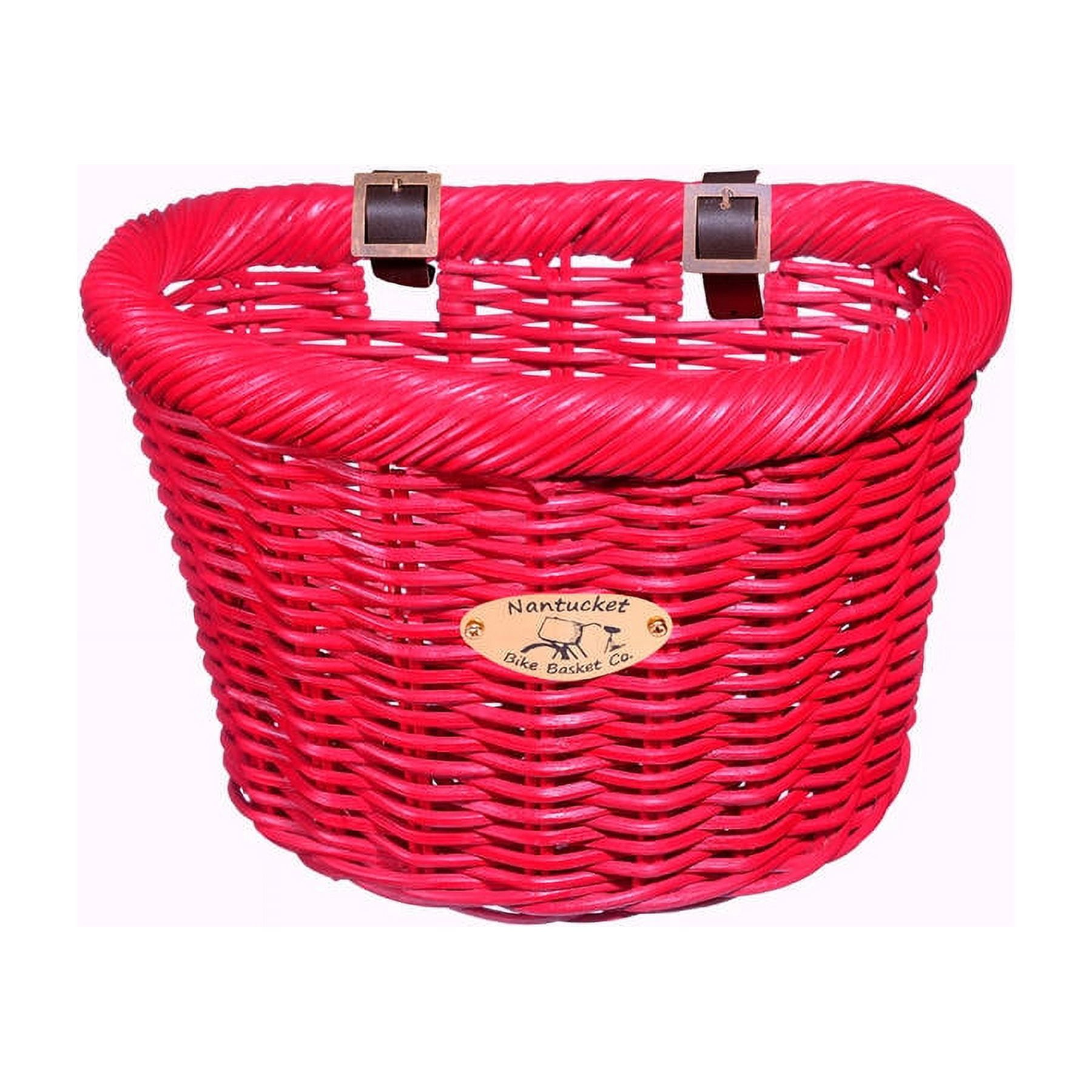 Nantucket Bicycle Basket Co. Cruiser (Child DShape, Peach) Basket