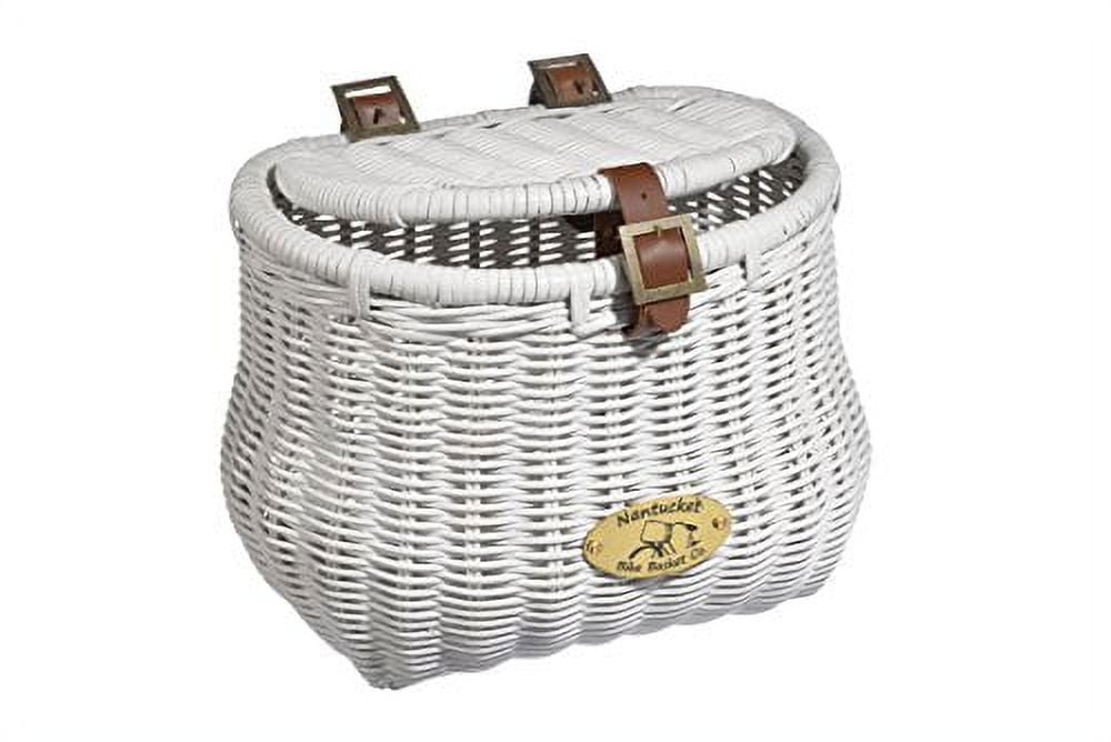 Nantucket Bicycle Basket Co. Madaket Cruiser Creel Basket w/ Lid