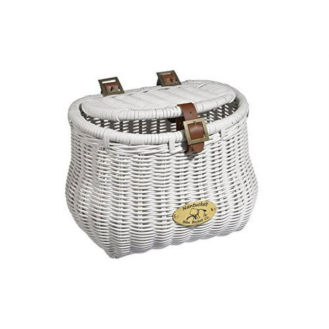 Nantucket Bicycle Basket Co. Madaket Cruiser Creel Basket w/ Lid