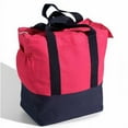 thumbnail image 1 of Nantucket Bicycle Basket Co. Portland (Rear Pannier Bag, Pink/Navy), 1 of 3