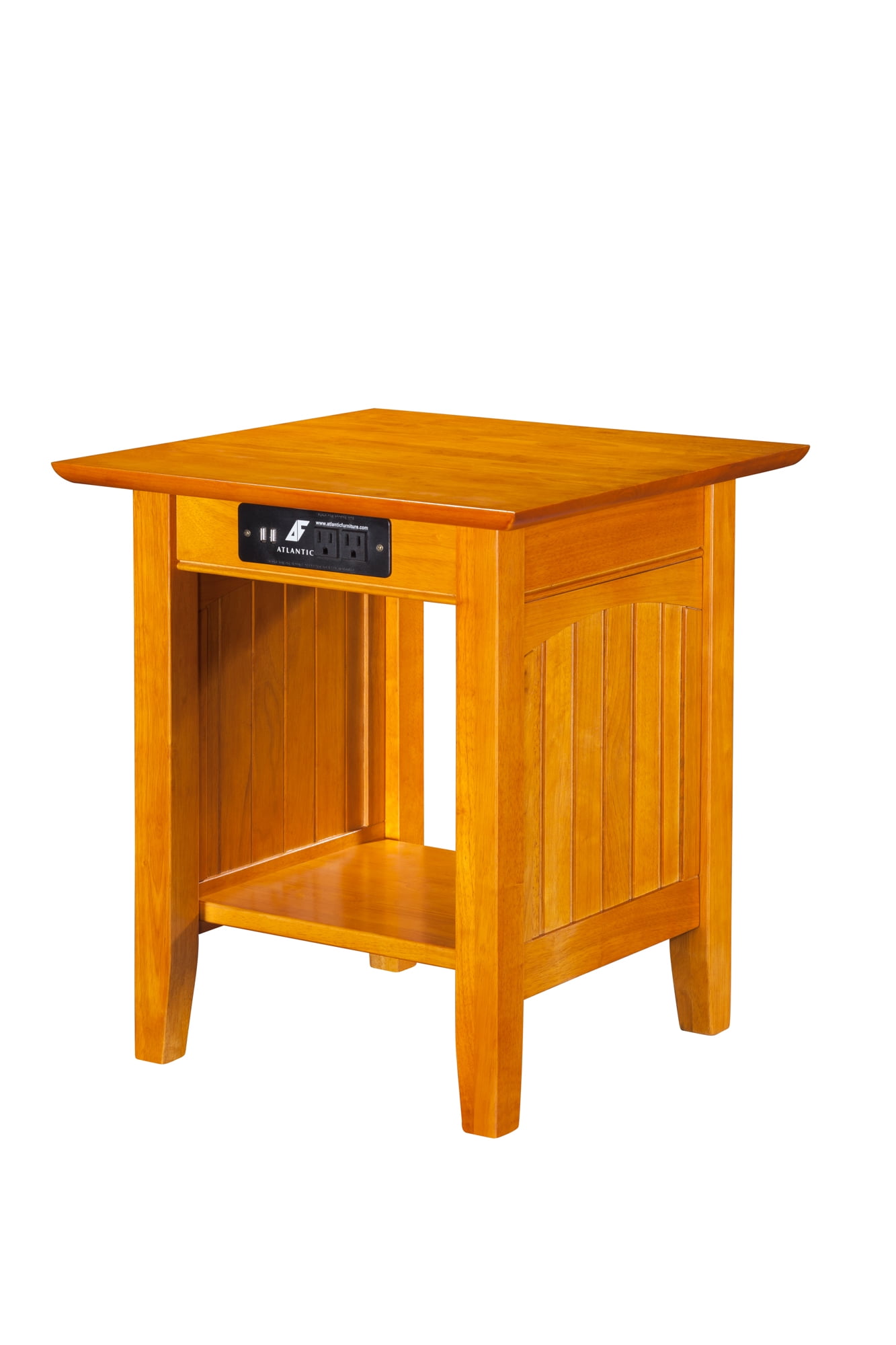 Nantucket End Table with Charging Station in Multiple Colors
