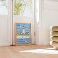 Nantucket Library Nantucket Harbor Coastal Lighthouse Wall Art, Coastal Living Room And ...