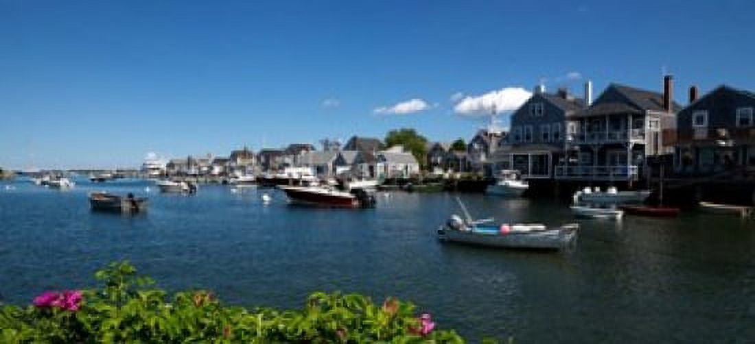 Nantucket Harbor Massachusetts Canvas Art - Panoramic Images (27 x 12)