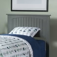 thumbnail image 1 of AFI Nantucket Twin Solid Wood Panel Headboard with Attachable Charger, Grey, 1 of 5