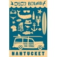 thumbnail image 1 of Nantucket, Massachusetts, Coastal Icons (9x12 Wall Art Print, Home Decor), 1 of 3