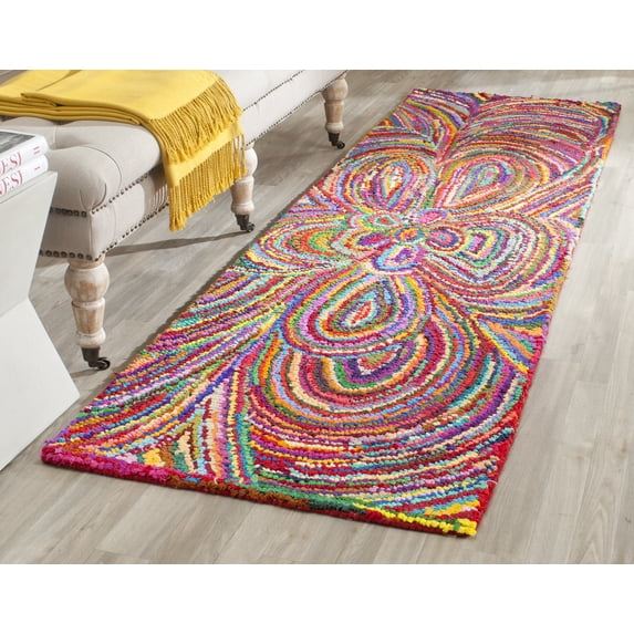 Nantucket Multi Large Rectangle Rug-Color:Multi,Shape:Runner,Size:2'-3" X 8'