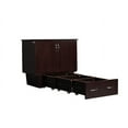 thumbnail image 1 of Nantucket Murphy Bed Chest Twin Espresso with Charging Station & Cool Soft Mattress, 1 of 9