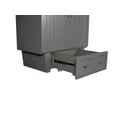 thumbnail image 1 of Nantucket Murphy Bed Chest Twin Grey with Charging Station & Cool Soft Mattress, 1 of 8