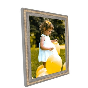 Nantucket Nautical  Rustic Gray Picture Frames With Rope