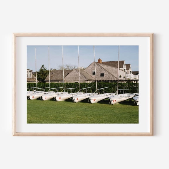 Nantucket Sailboats Photography Print Coastal Sailing Club Wall Art Cape Cod Beach House Decor Nautical New England Fine Art, Unframed Paper Print