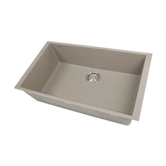 Nantucket Sinks PR3018-TR Large Single Bowl Granite Composite Truffle Color