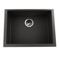 thumbnail image 1 of Nantucket Sinks Small Single Bowl Undermount Granite Composite Black, 1 of 8