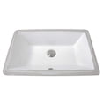 thumbnail image 1 of Nantucket Sinks UM-19x11-W White Undermount Ceramic Rectangle Vanity Sink, 1 of 4