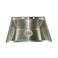 thumbnail image 1 of ZR2522-16 - 25 Inch Pro Series Small Rectangle Single Bowl Self Rimming Zero Radius Stainless Steel Drop In Kitchen Sink (3 Hole), 16 Gauge, 1 of 10