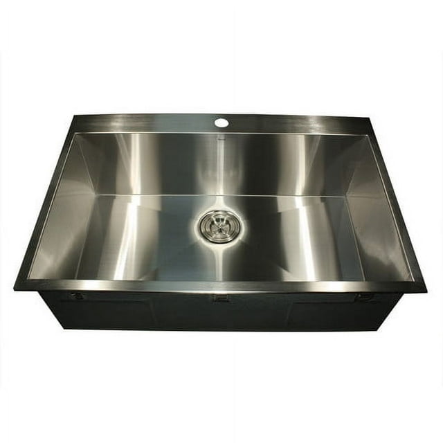 Nantucket Sinks ZR3322-S-16 Self Rimming Stainless Steel Kitchen Sink