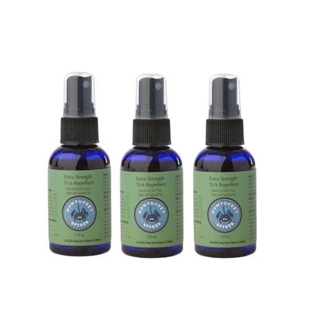 Nantucket Spider Extra Strength Tick Repellent Spray, Essential Oil Formula, 2 oz, 3 Pack