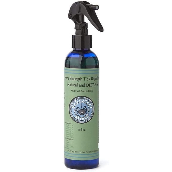 Nantucket Spider Extra Strength Tick Repellent Spray - 8 fl oz | Deet Free, Natural Tick Repellent for People | Made in The USA with 100% Organic Essential Oils