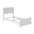 thumbnail image 1 of AFI Nantucket Twin XL Foundation Bed with Matching Footboard, White, 1 of 5