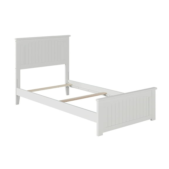 AFI Nantucket Twin XL Foundation Bed with Matching Footboard, White