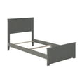 thumbnail image 1 of AFI Nantucket Twin XL Foundation Bed with Matching Footboard, Grey, 1 of 5