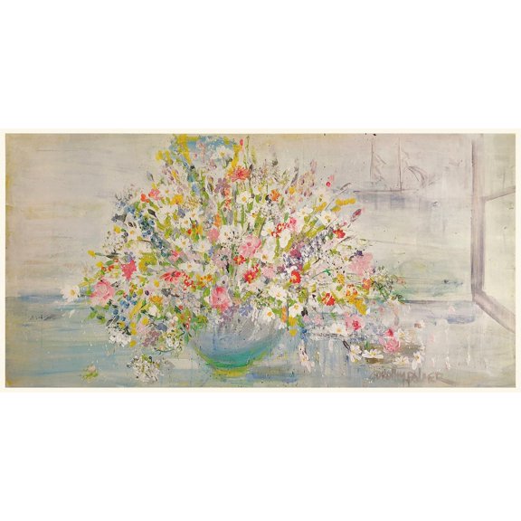 Nantucket Wildflowers Print, Unframed Paper Poster 8x10in