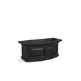 thumbnail image 1 of Mayne Nantucket 24" x 12" x 10" Rectangle Black Self Watering Plastic Window Box Planter, 1 of 13