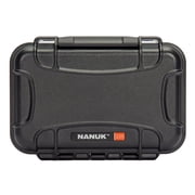 Nanuk 225 Waterproof Hard Case with Durable ABS Shell, Dustproof Seal, and Secure Latches Black
