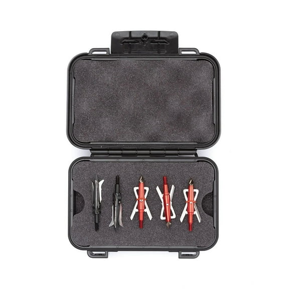 Nanuk 225 Waterproof Hard Case with Foam Insert for 8 Broadheads, Black