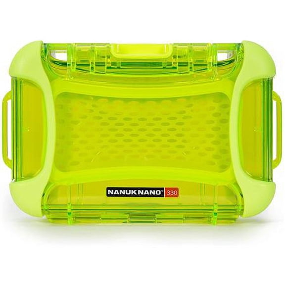 Nanuk 330-0002 Nano Series Waterproof Large Hard Case for Phones, Cameras and Electronics (Lime)