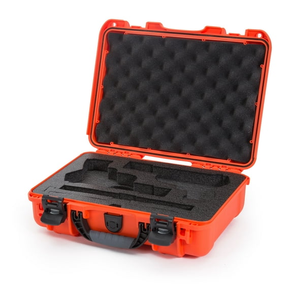 Nanuk 910 Waterproof Professional Classic Pistol/Gun Case, Military Approved with Custom Insert for 2UP - Orange