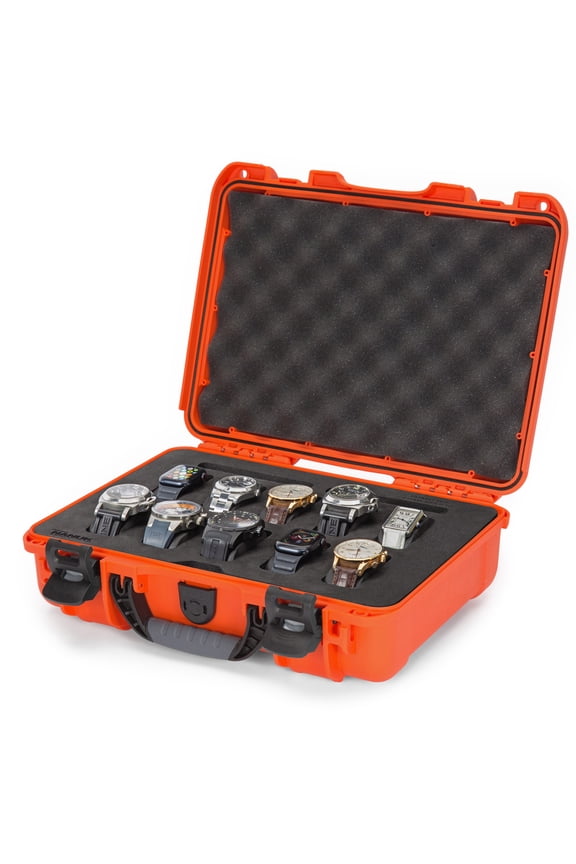 910 Waterproof Watch Case with Foam Insert, Orange