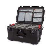 Nanuk 965 Professional Waterproof Hard Case with Lid Organizer, Padded Divider, Wheels Black